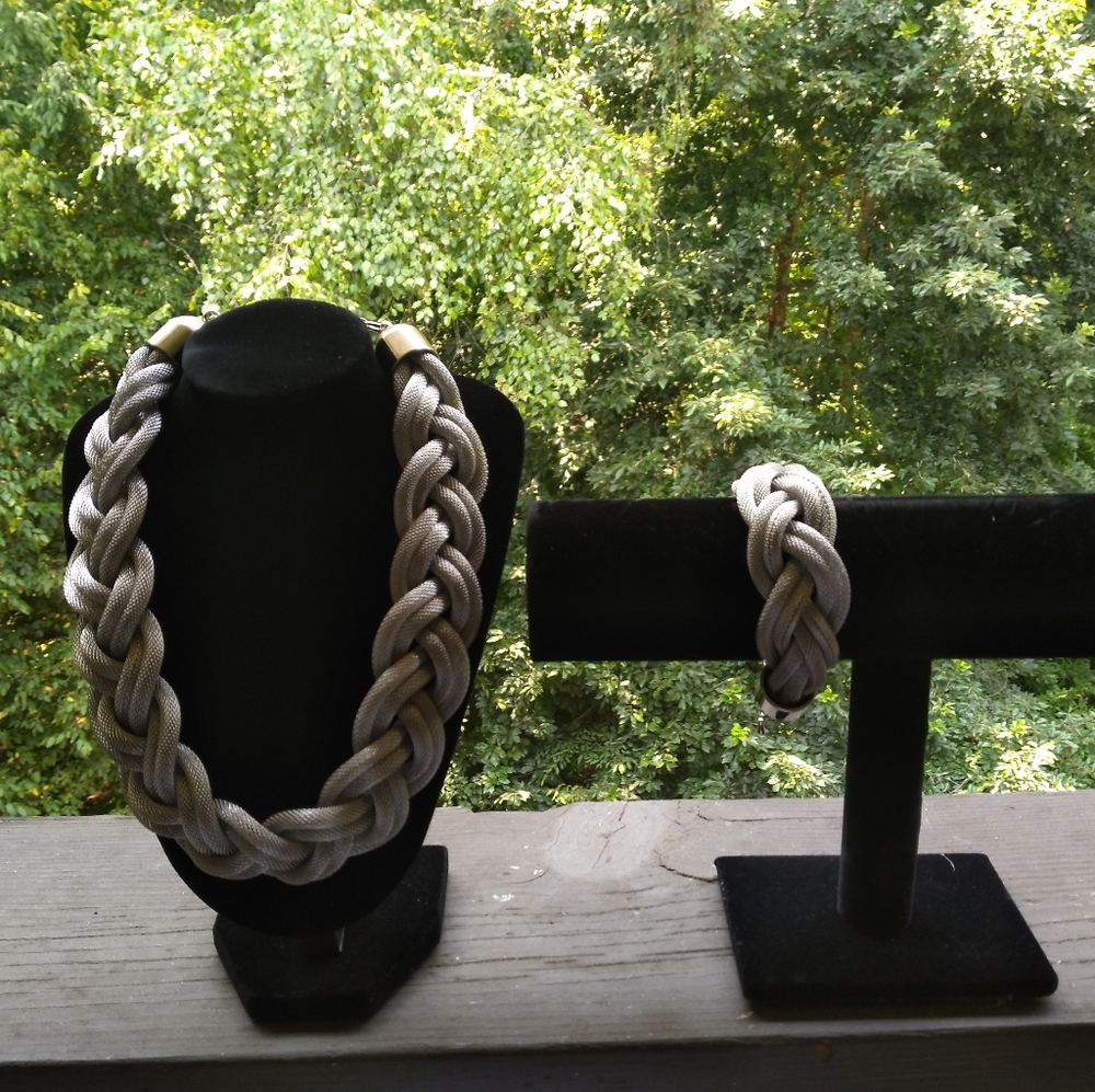 Stately Steel Stainless Steel bracelet & necklace